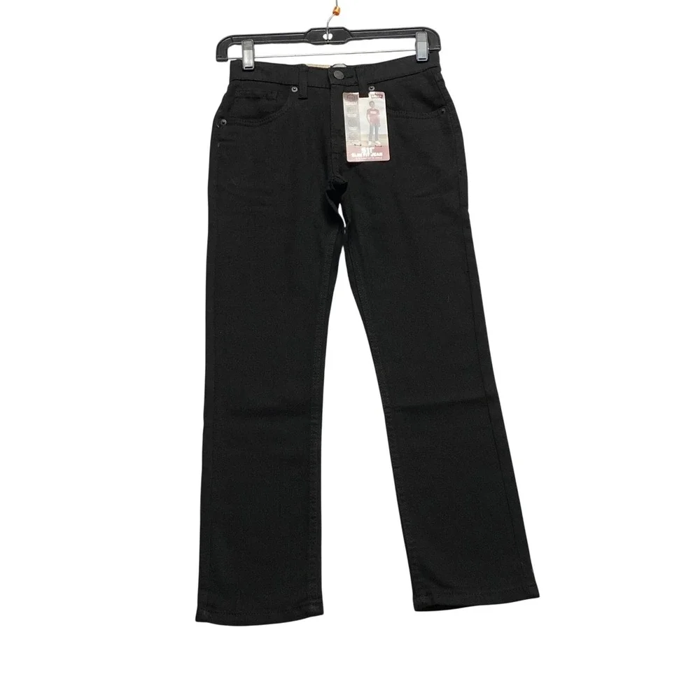 Levis 511 Slim Fit Performance Jeans Black Kids Size 14 Reg Adjustable Waist NWT